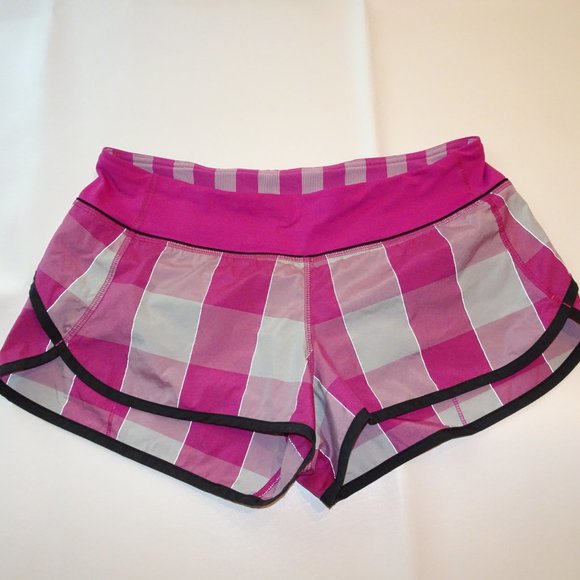 lululemon athletica Pants - lululemon Run: Speed Short | Plaid | VGUC | 8